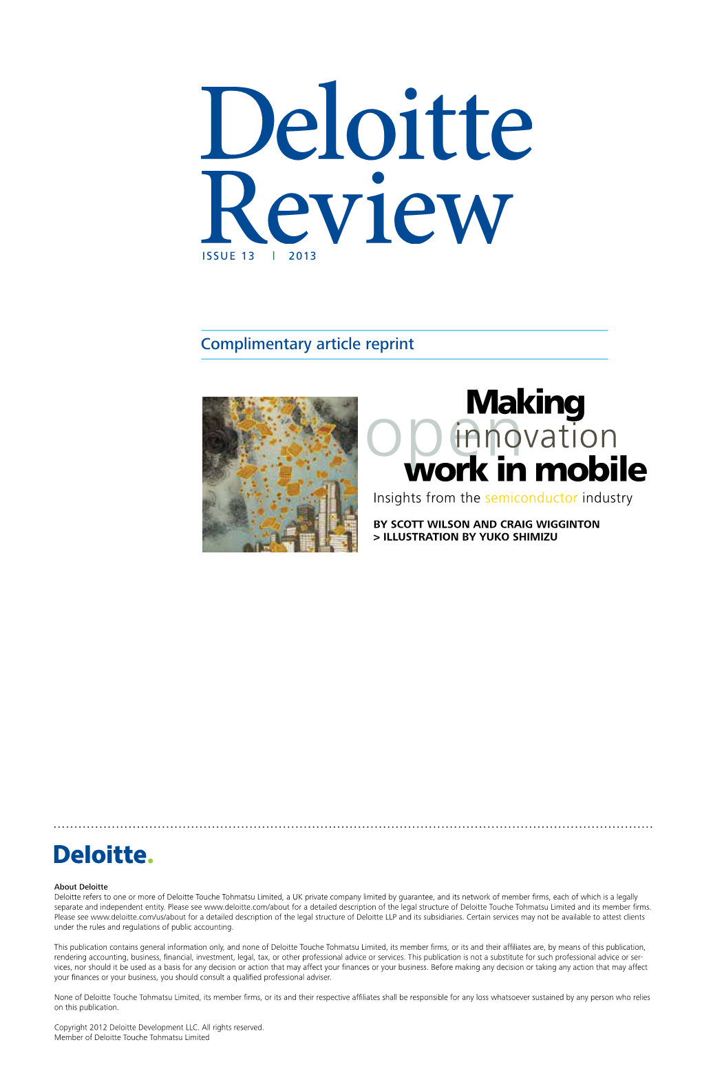 Making Innovation Work in Mobile