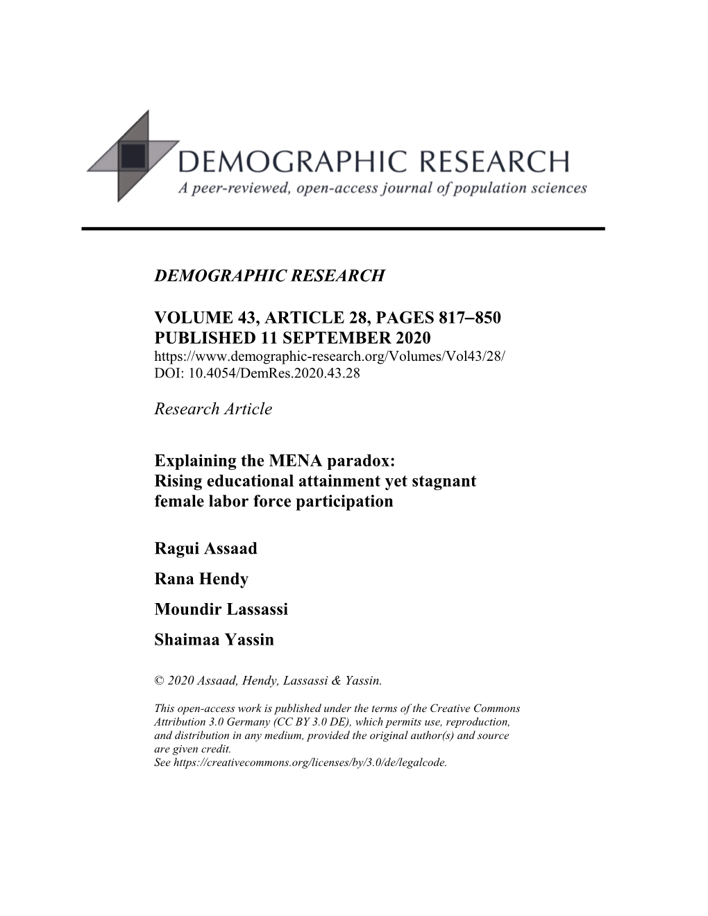 Rising Educational Attainment Yet Stagnant Female Labor Force Participation