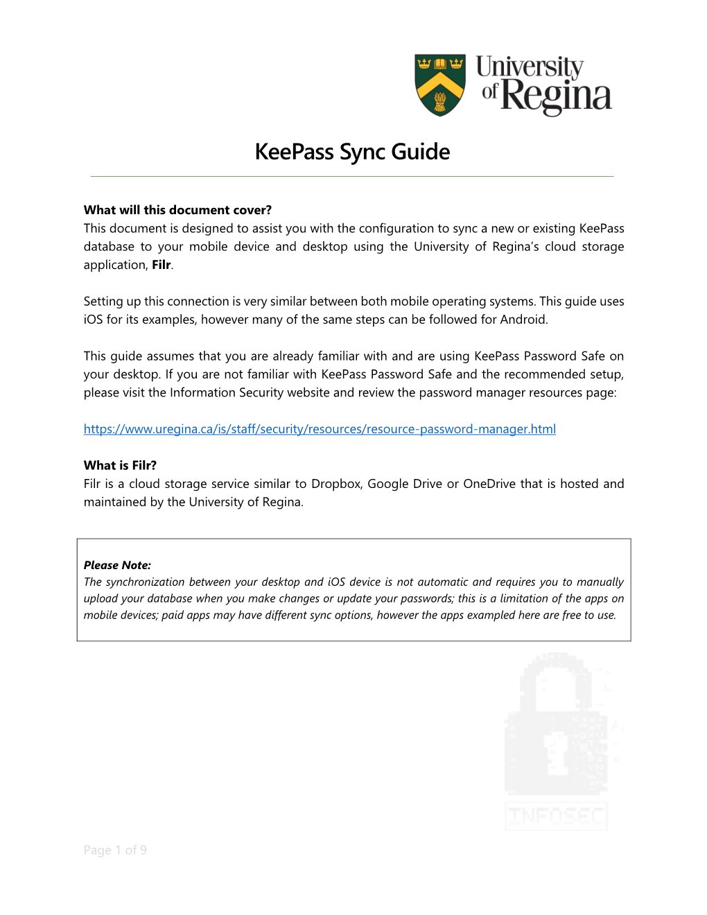 Keepass Sync Guide