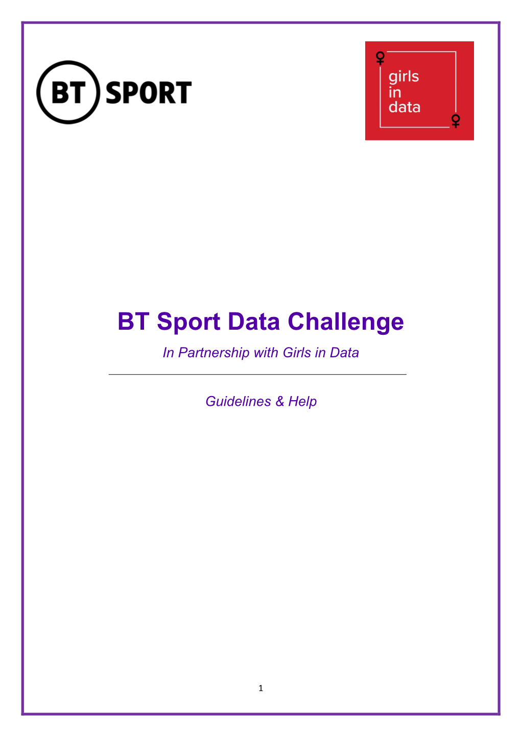 BT Sport Data Challenge in Partnership with Girls in Data