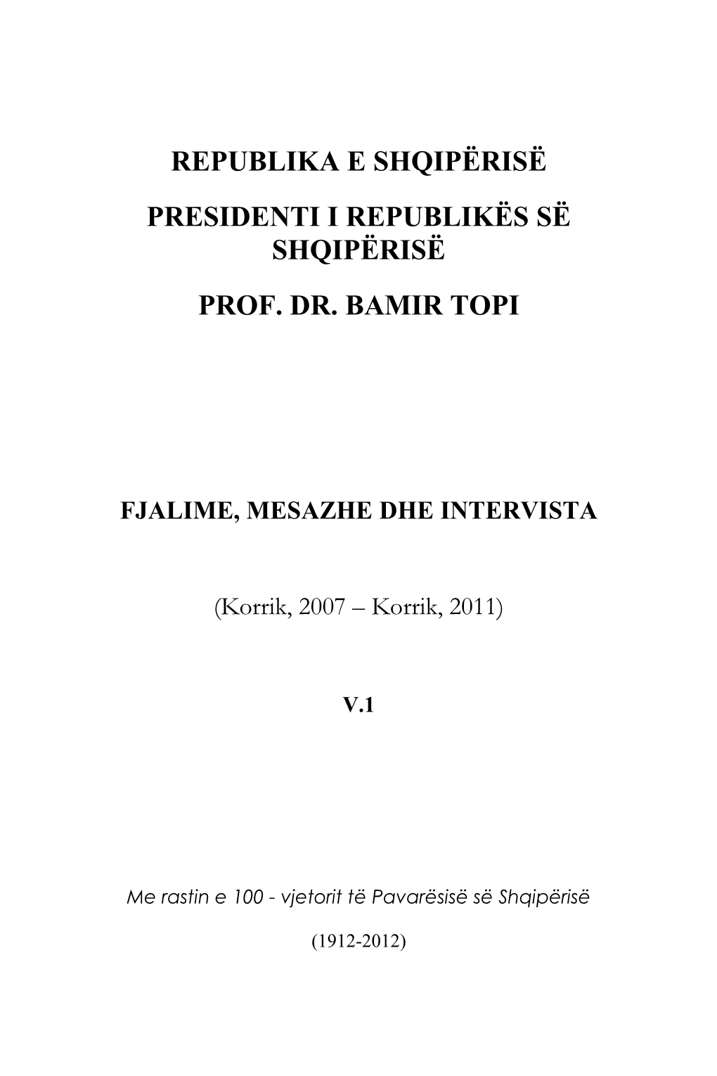 Prof. Dr. Bamir Topi