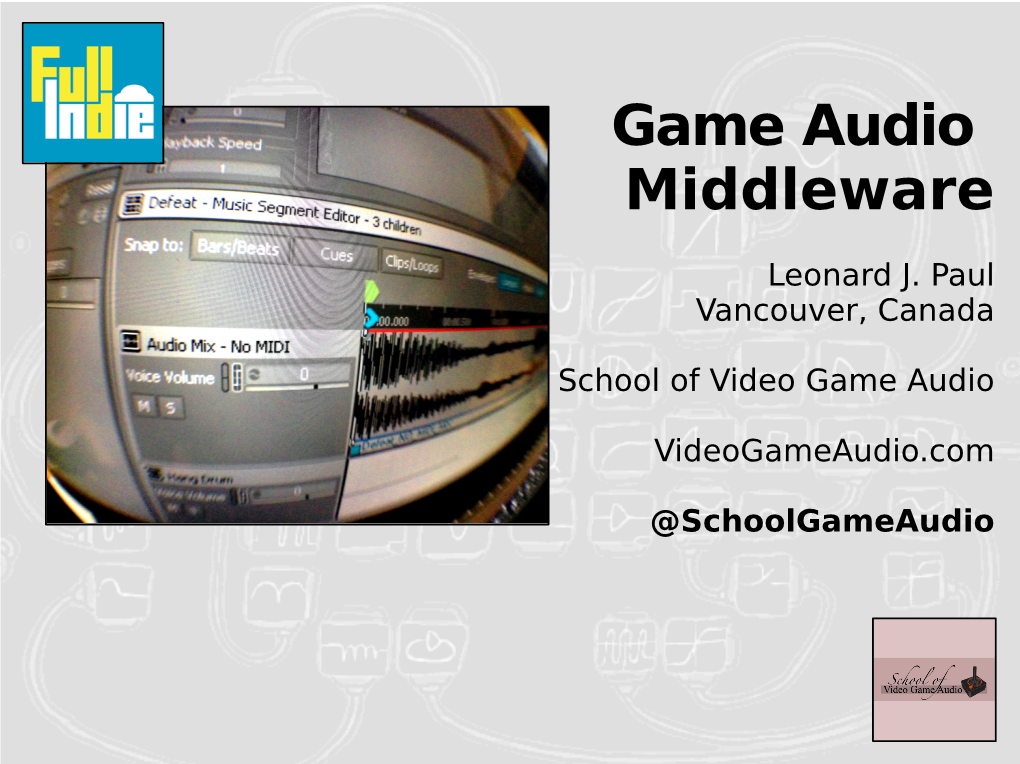 Game Audio Middleware