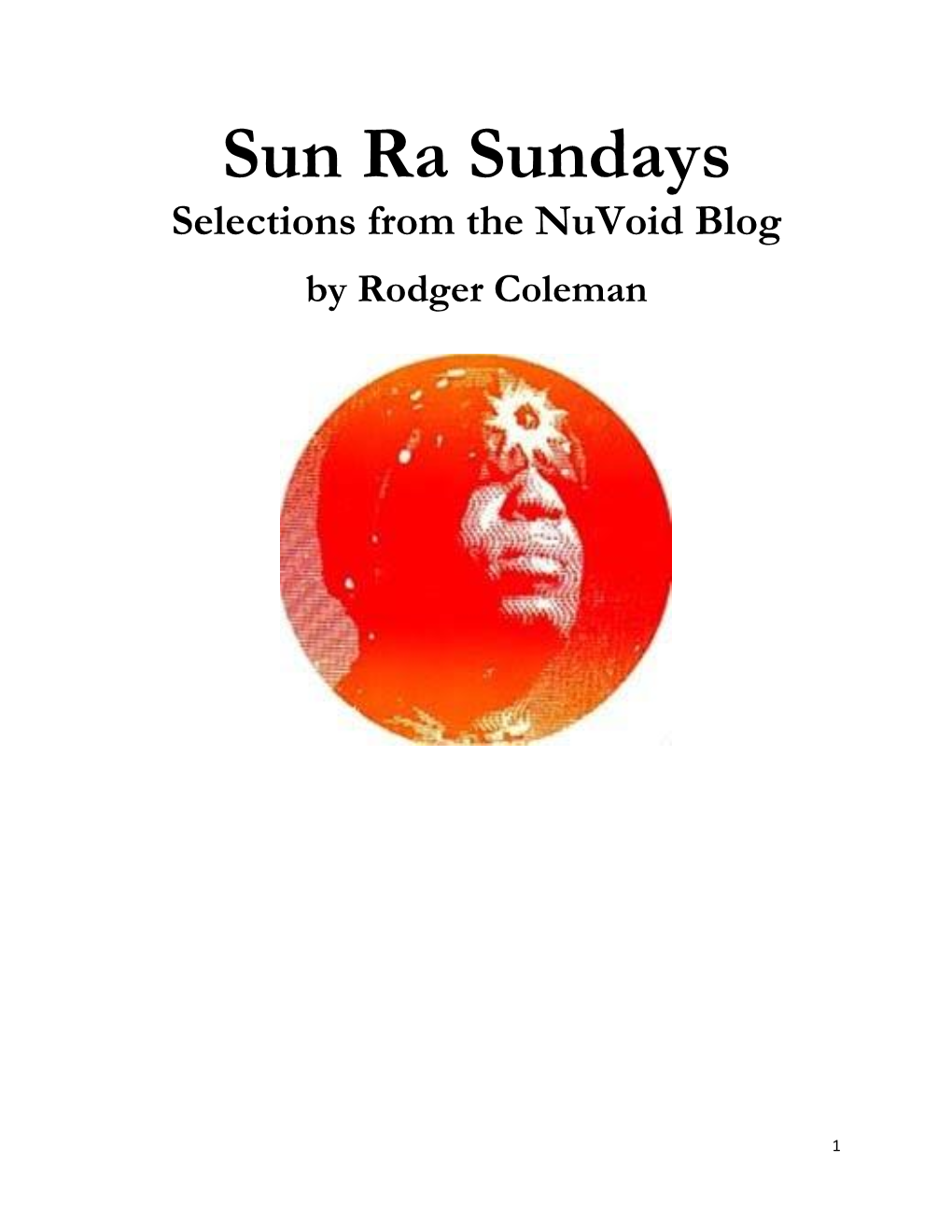 Sun Ra Sundays Selections from the Nuvoid Blog