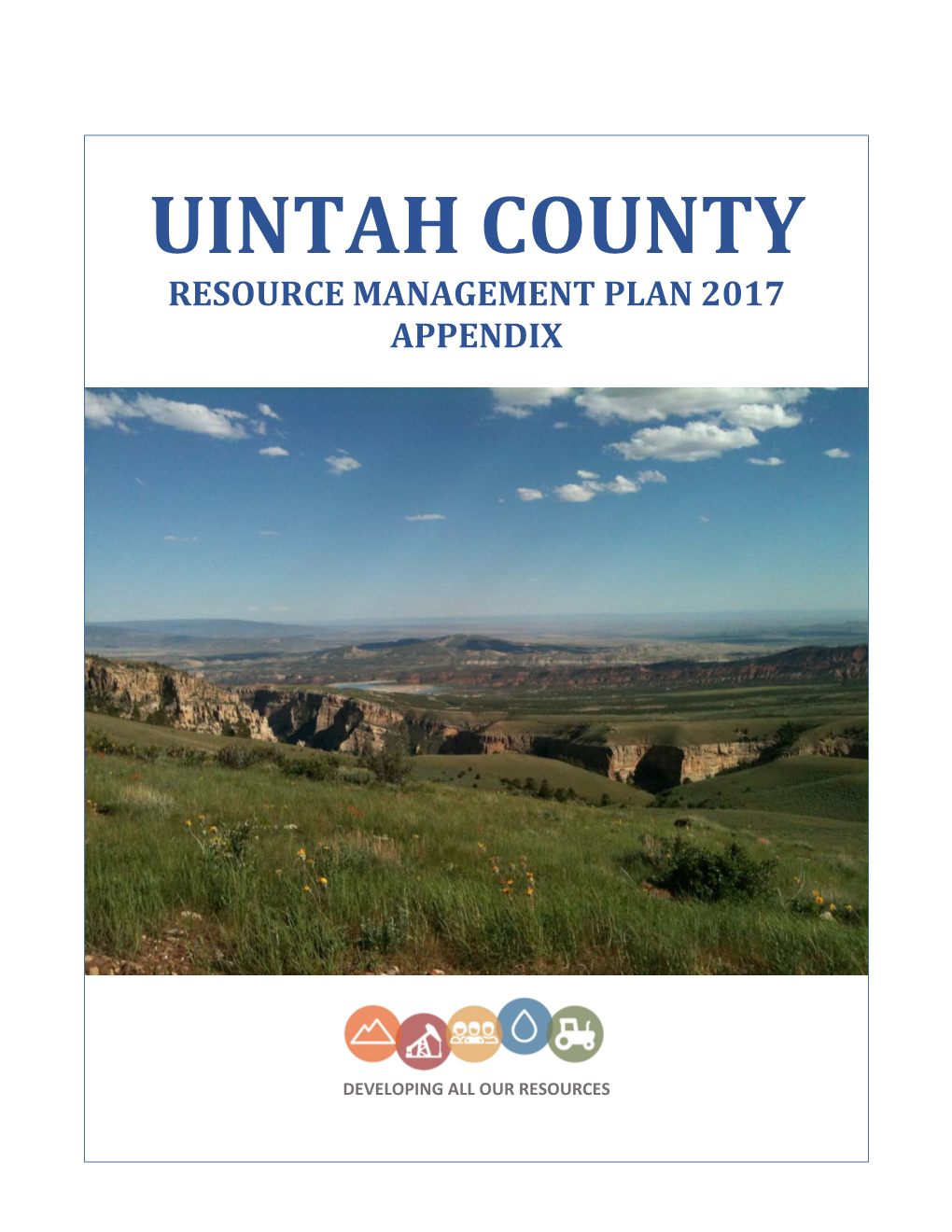 Resource Management Plan Appendix