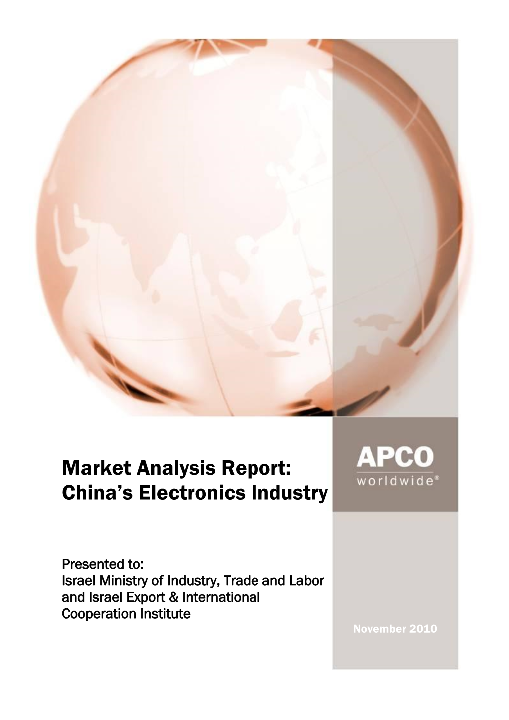Market Analysis Report: China's Electronics Industry