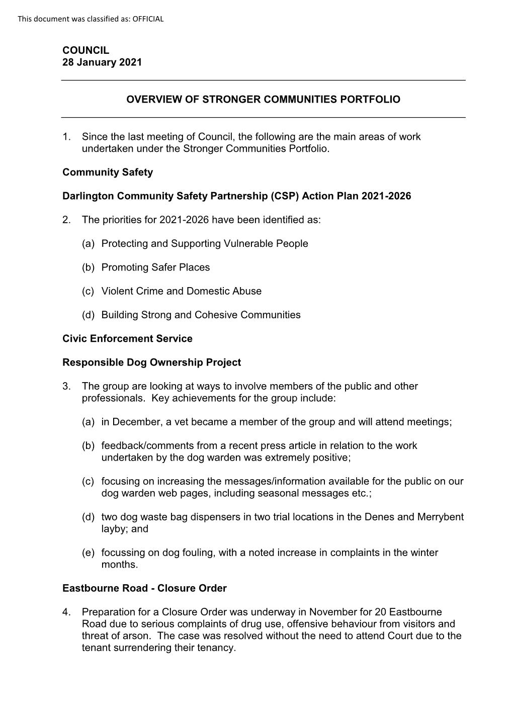 Stronger Communities Portfolio, Item 49. PDF 388 KB