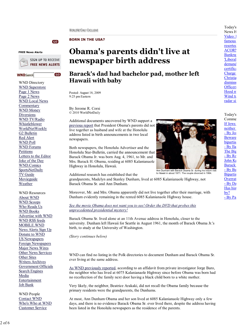 Obama's Parents Didn't Live