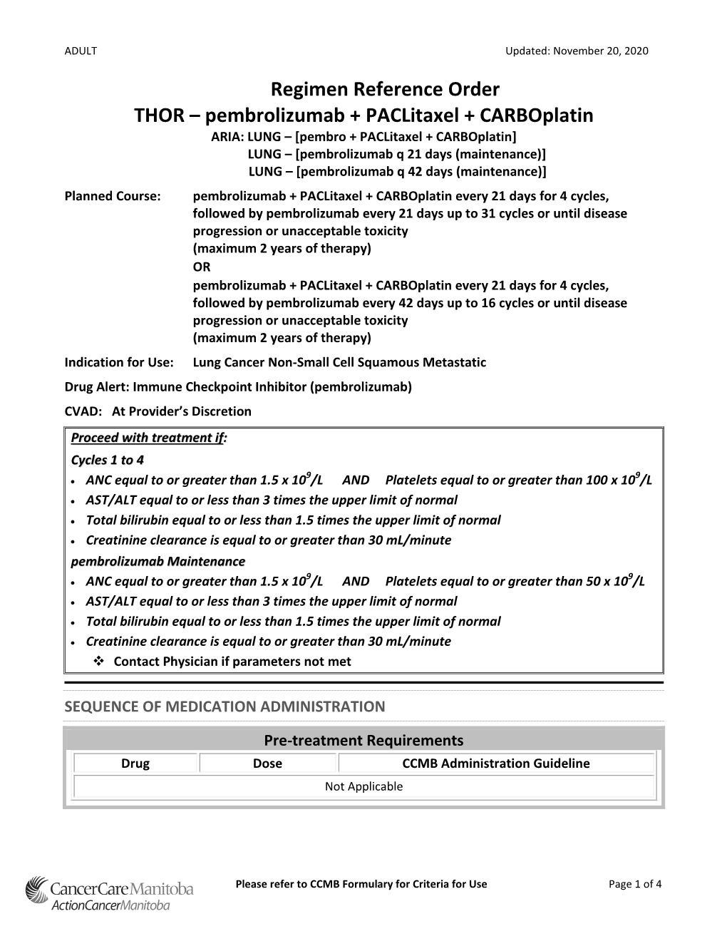 Pembrolizumab + Paclitaxel + Carboplatin