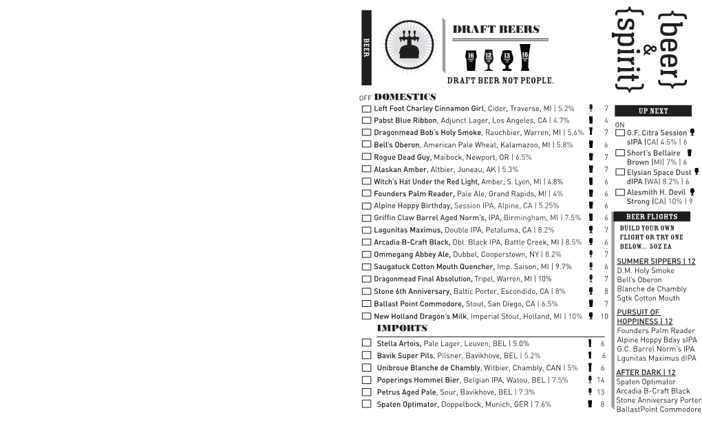 Beer} MI| 7% | 6 WA| 8.2% | 6 8.2% | WA| & 4.5% | 6 CA| up NEXT G.F