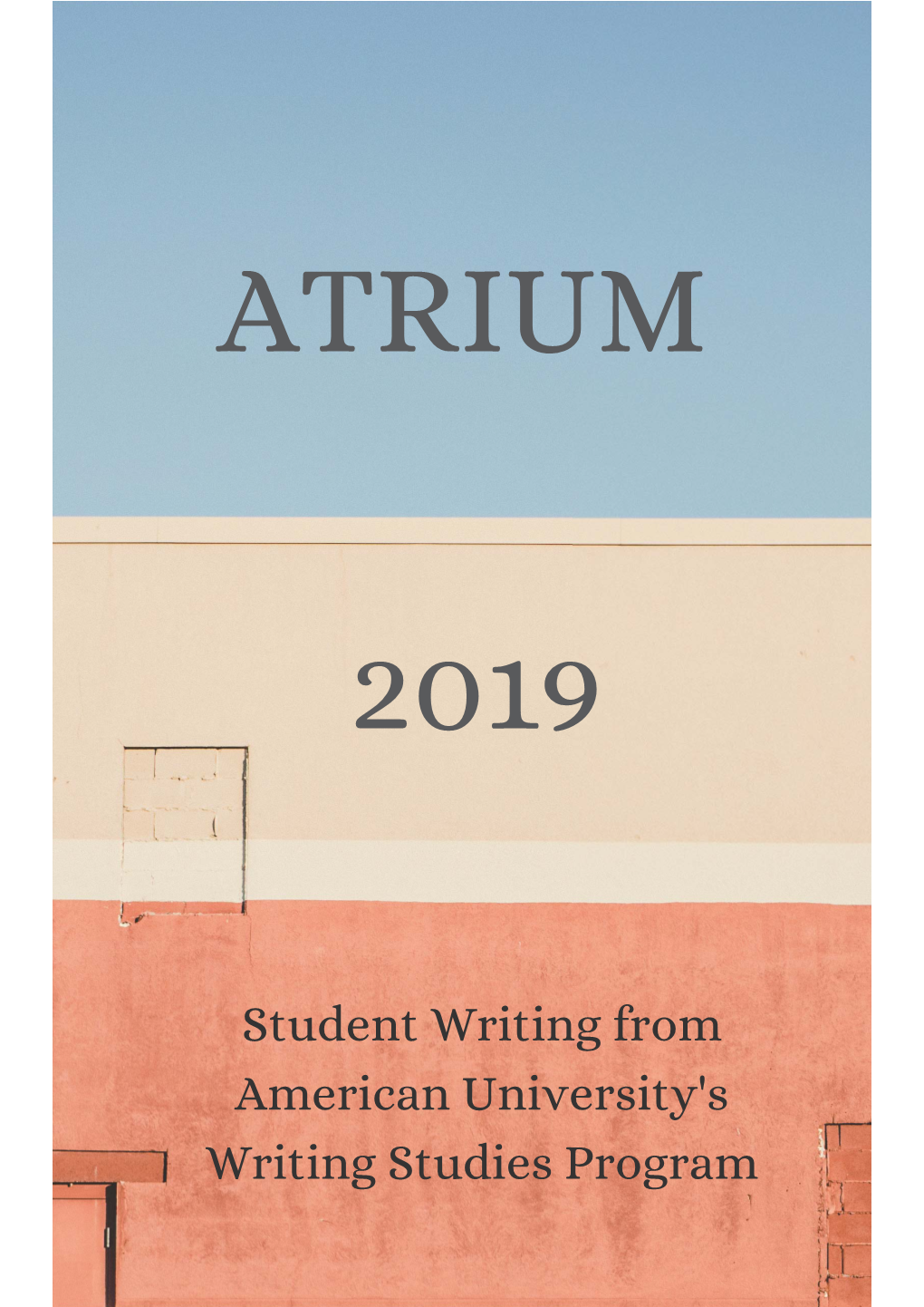 Student Writing from American University's Writing Studies Program