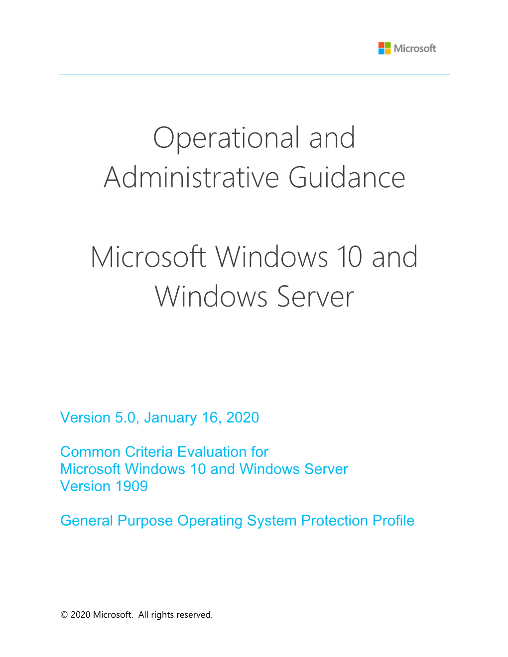 Administrative Guide for Windows 10 and Windows Server Fall Creators Update (1709)