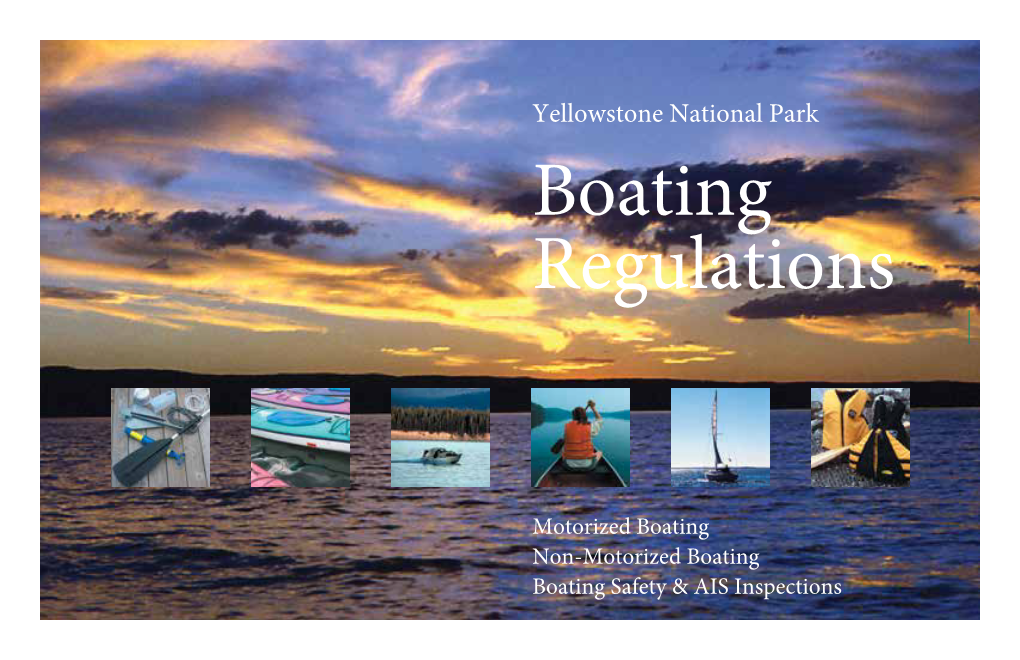 Yellowstone National Park Boating Regulations