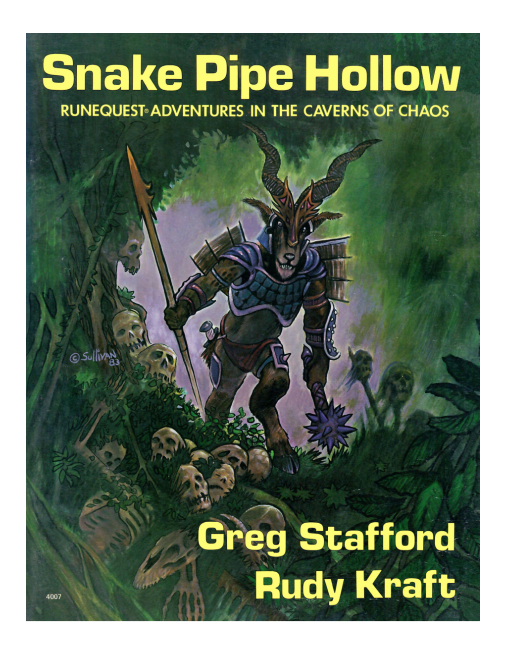 Snake Pipe Hollow Runequest Adventures in the Caverns of Chaos