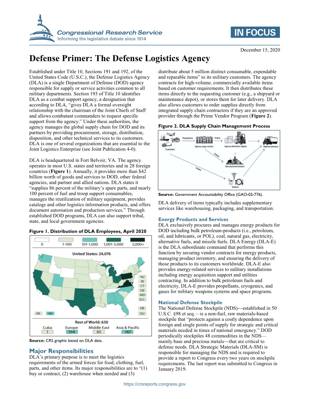 Defense Primer: the Defense Logistics Agency