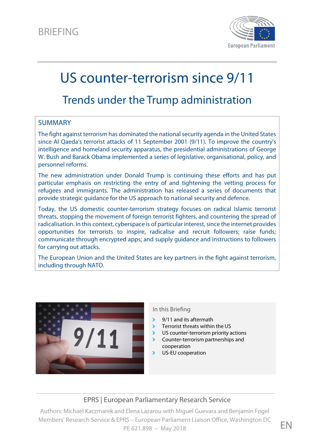 US Counter-Terrorism Since 9/11: Trends Under the Trump Administration