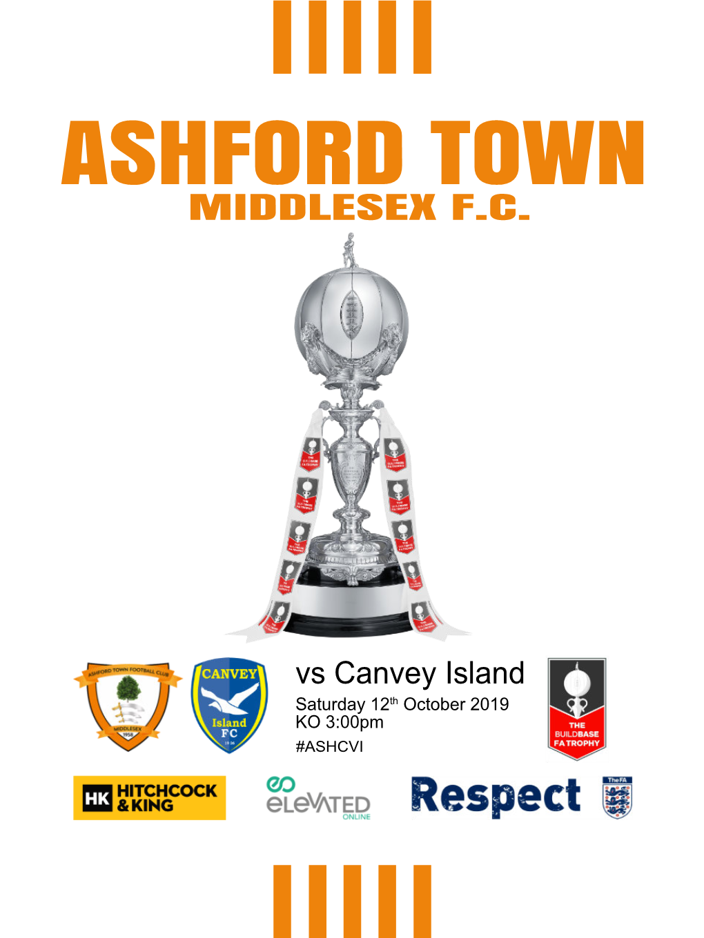 Canvey Island Saturday 12Th October 2019 KO 3:00Pm #ASHCVI @Ashfordtownmx