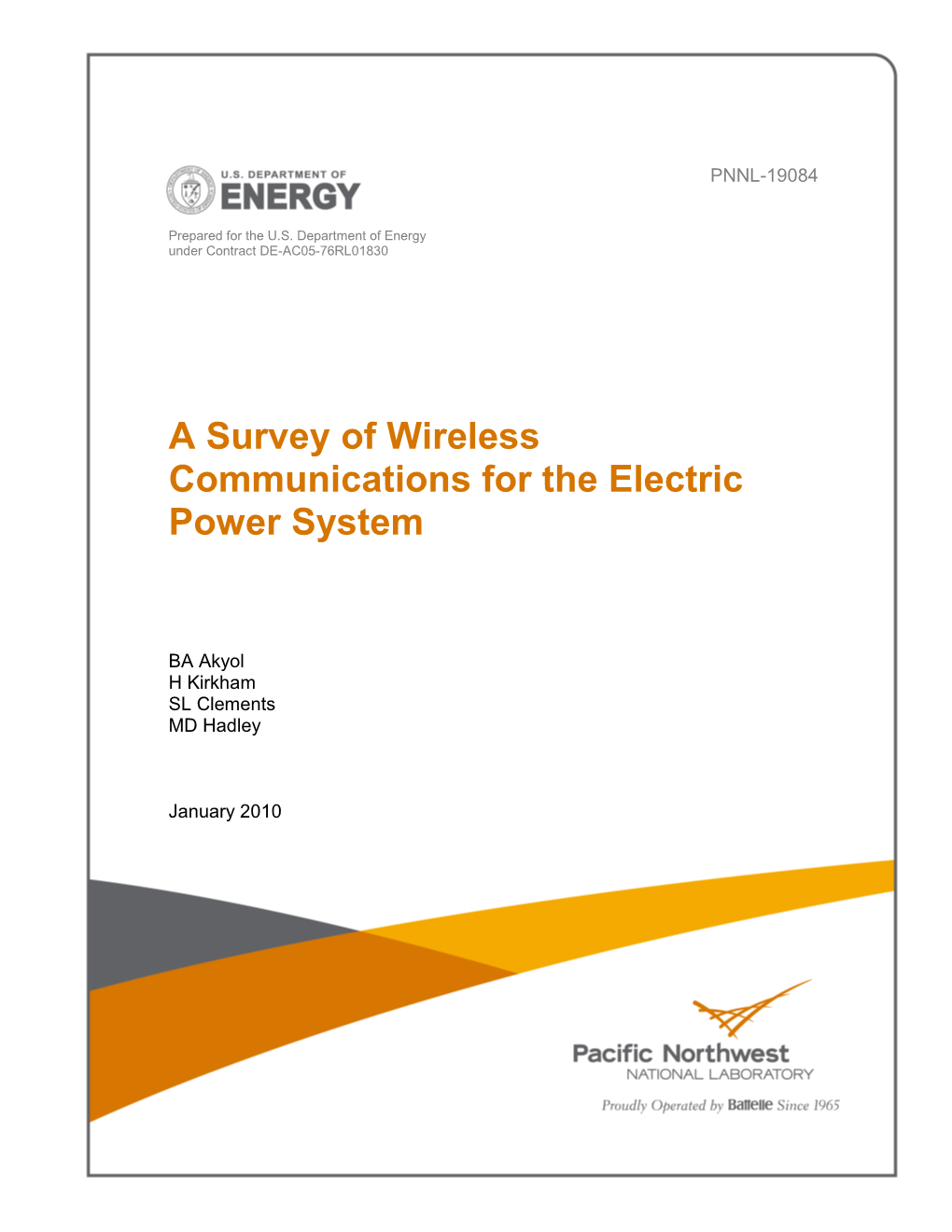 A Survey of Wireless Communications for the Electric Power System