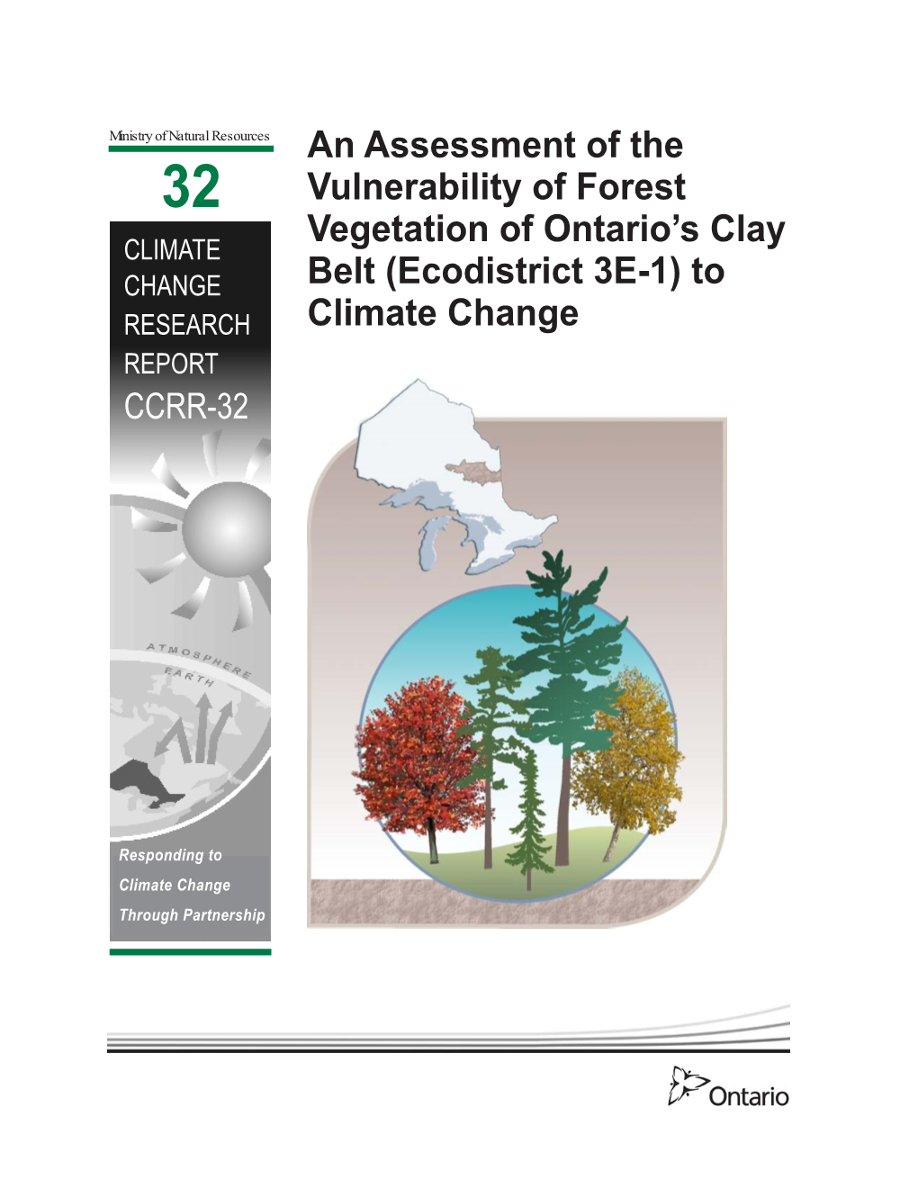 An Assessment of the Vulnerability of Forest Vegetation of Ontario's Clay Belt