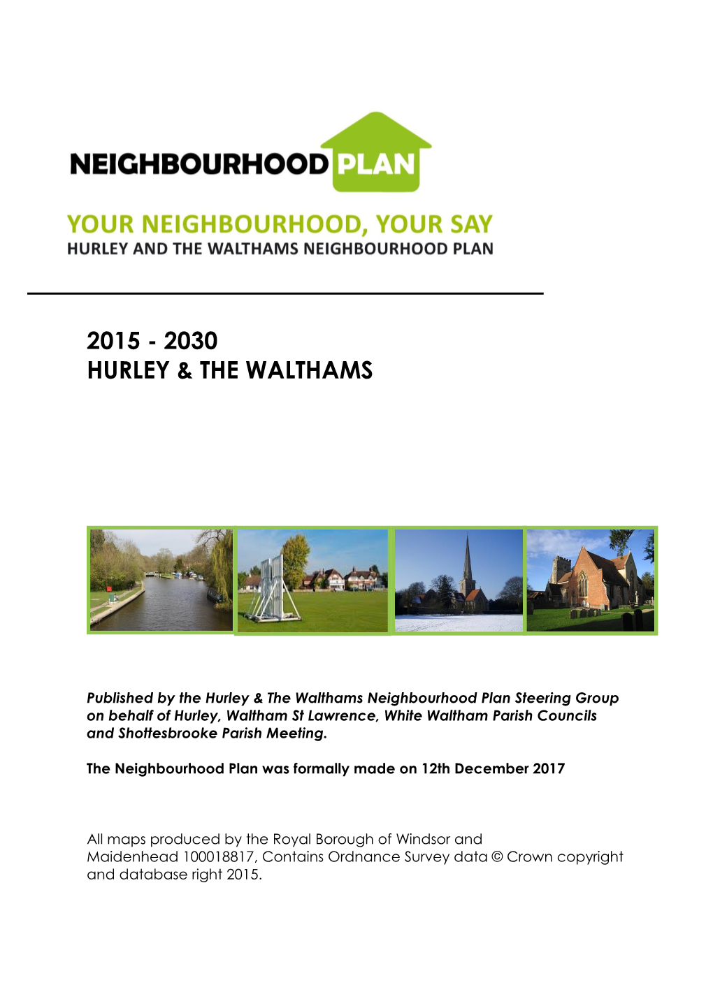 Hurley & the Walthams Neighbourhood Plan