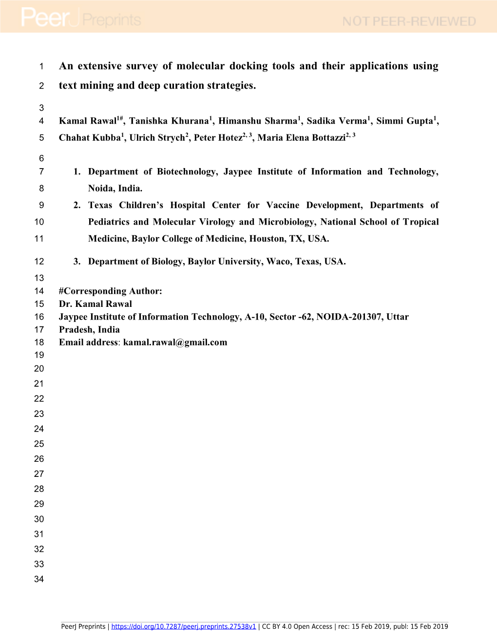 An Extensive Survey of Molecular Docking Tools and Their Applications Using