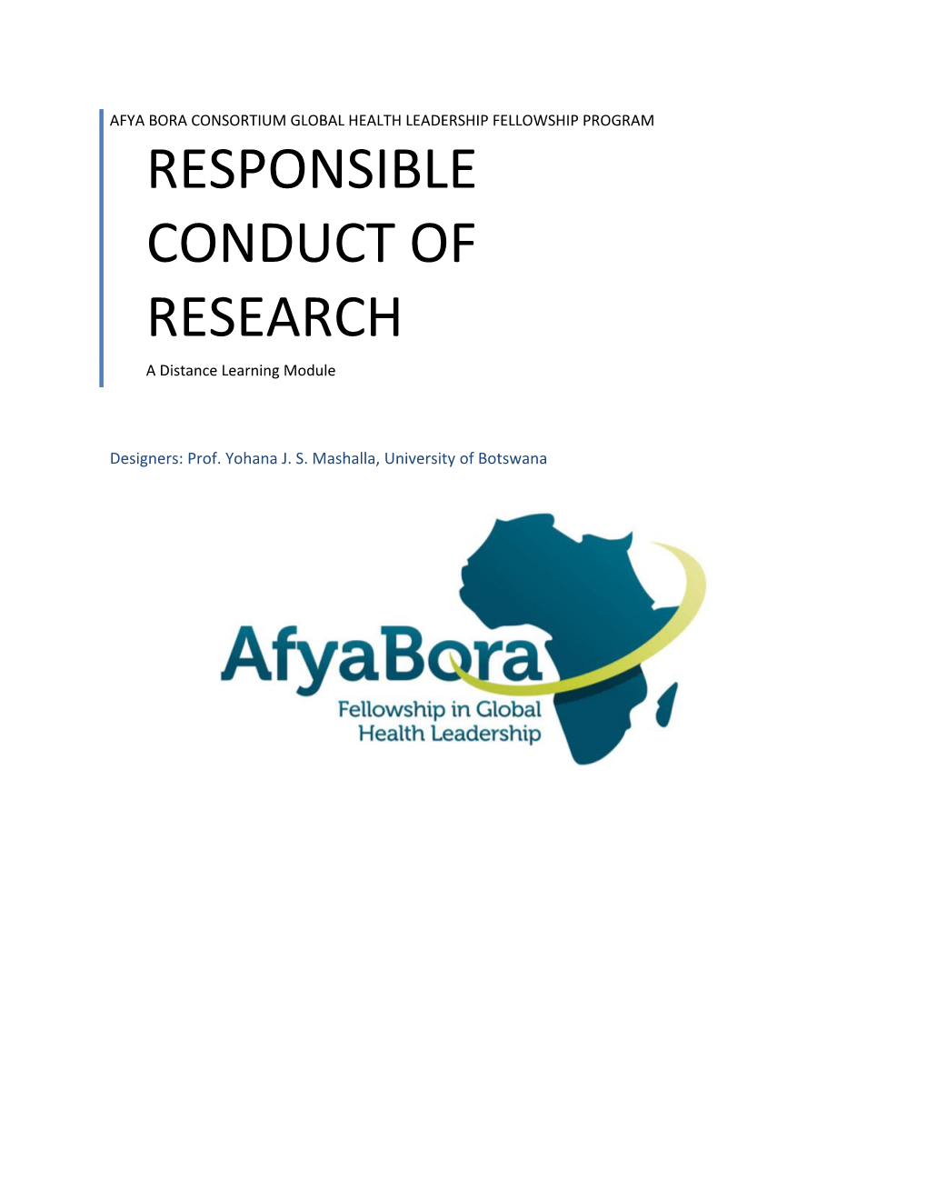 Responsible Conduct Of Research