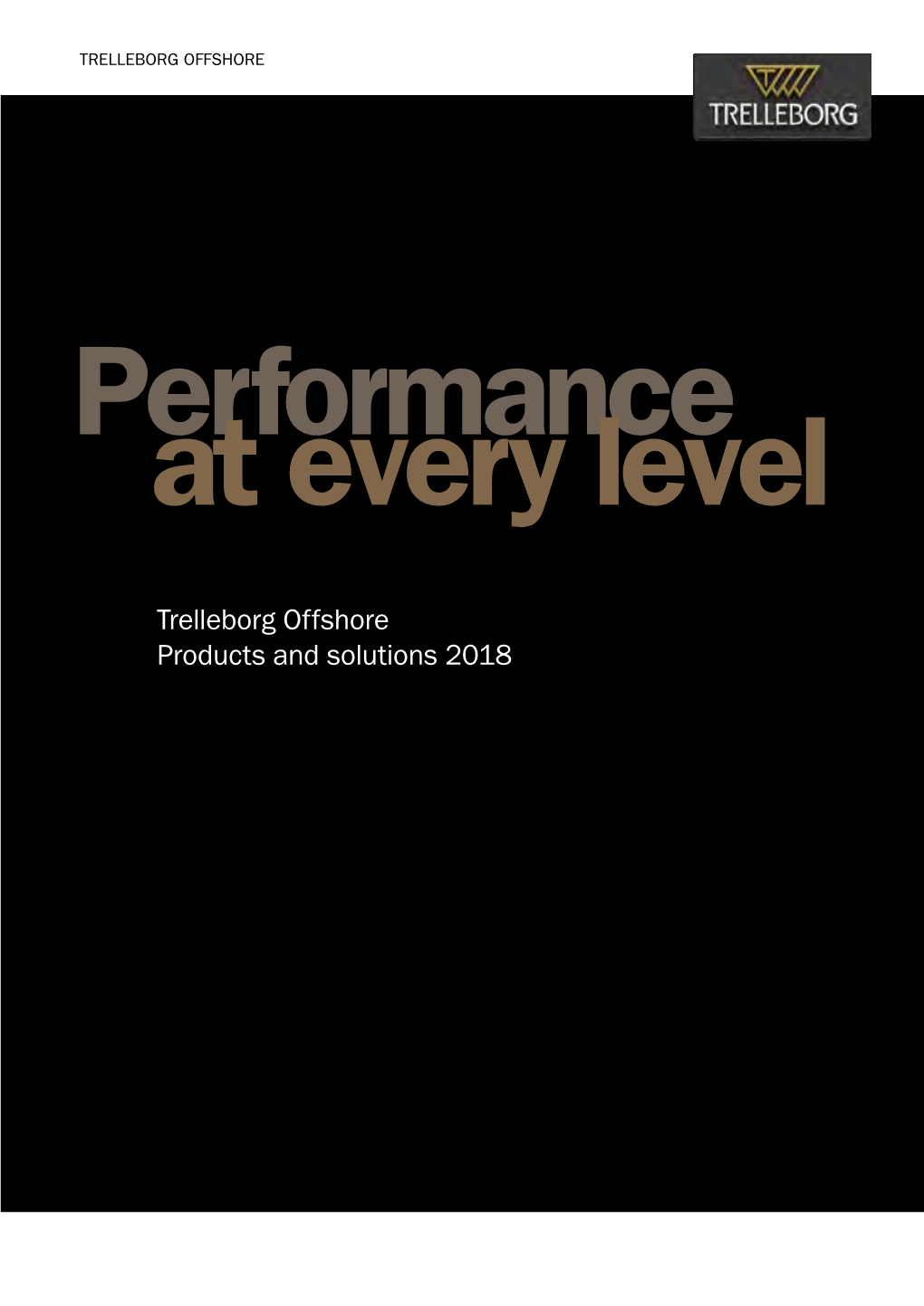 Trelleborg Offshore Products and Solutions 2018 Index