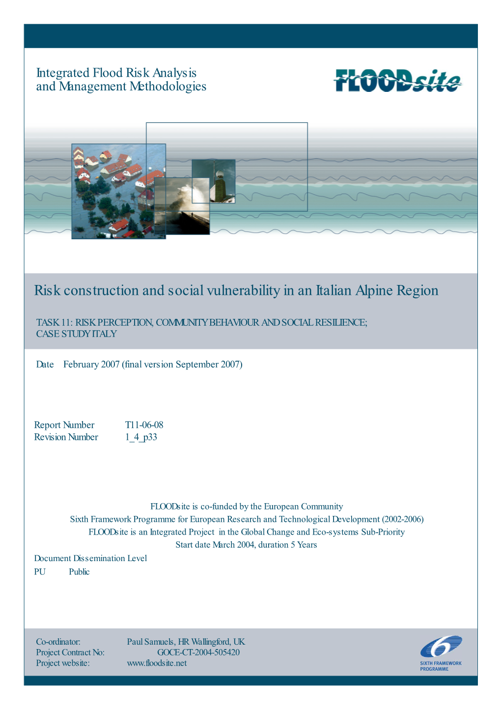 Risk Construction and Social Vulnerability in an Italian Alpine Region