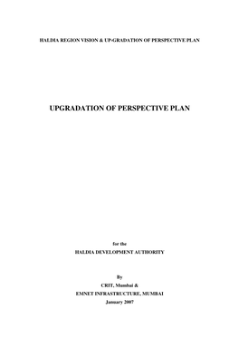 Upgradation of Perspective Plan