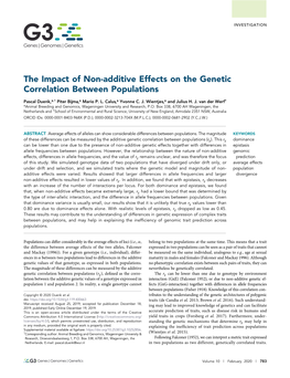 The Impact of Non-Additive Effects on the Genetic Correlation Between Populations