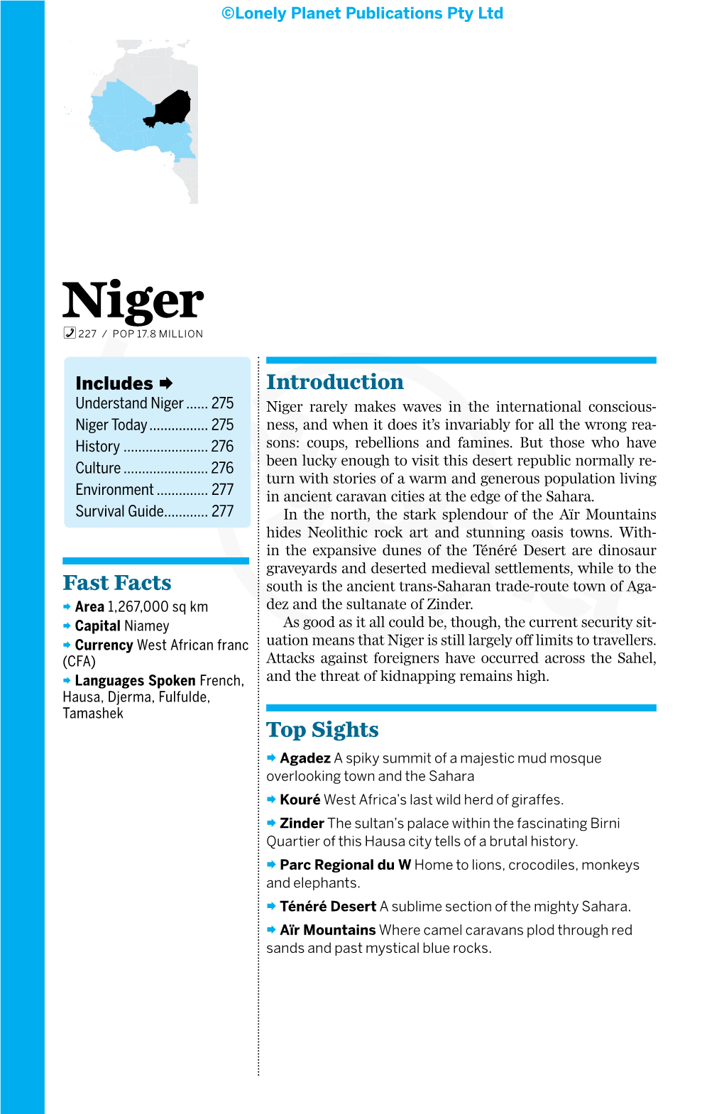 Niger% 227 / POP 17.8 MILLION
