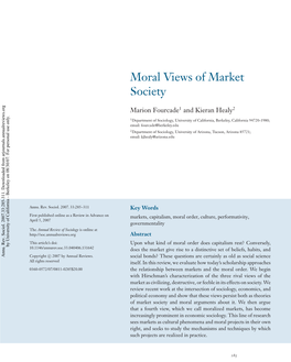 Moral Views of Market Society