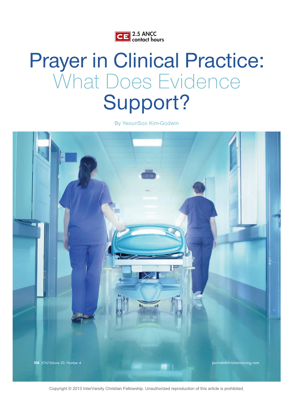 Prayer in Clinical Practice: What Does Evidence Support?