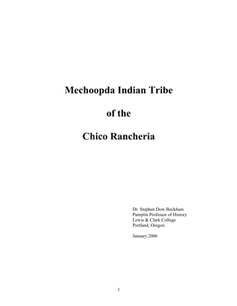 Mechoopda Indian Tribe of the Chico Rancheria