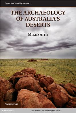 The Archaeology of Australia's Deserts