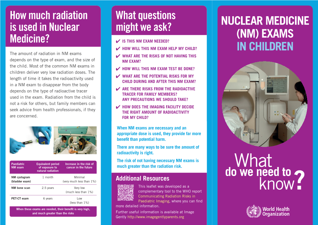 Nuclear Medicine (Nm) Exams