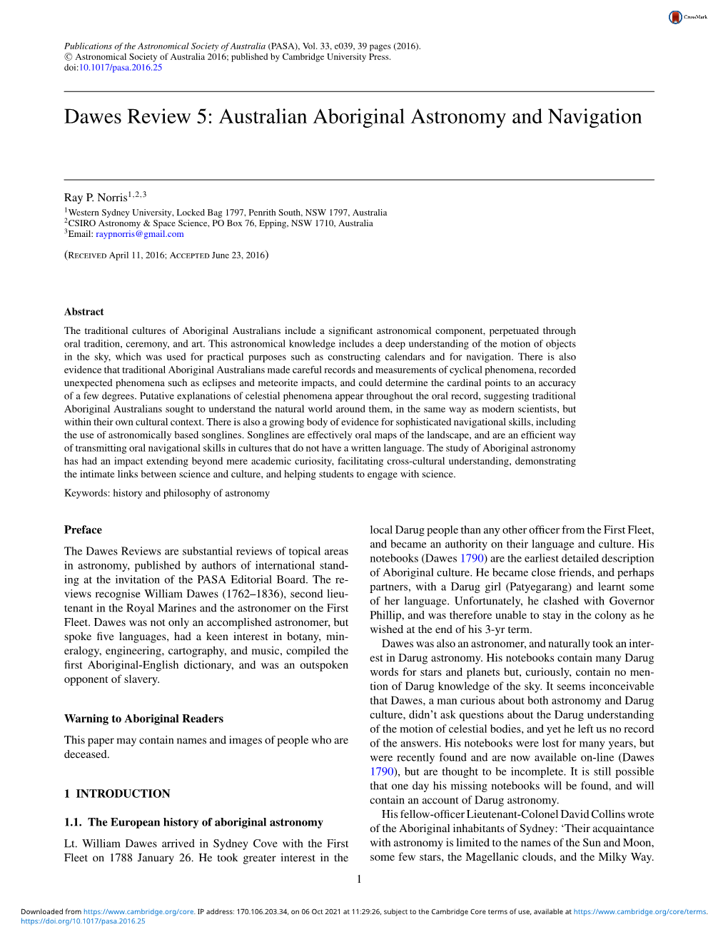 Australian Aboriginal Astronomy and Navigation