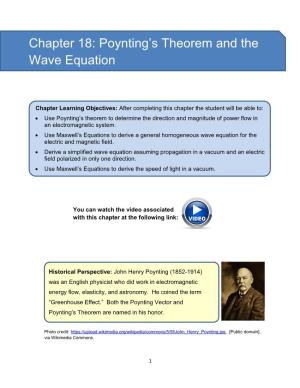 Poynting's Theorem and the Wave Equation