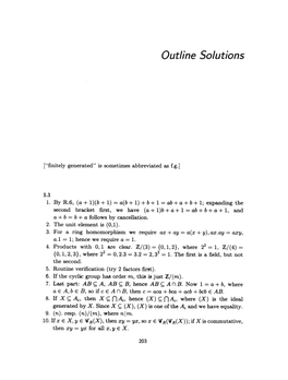 Outline Solutions