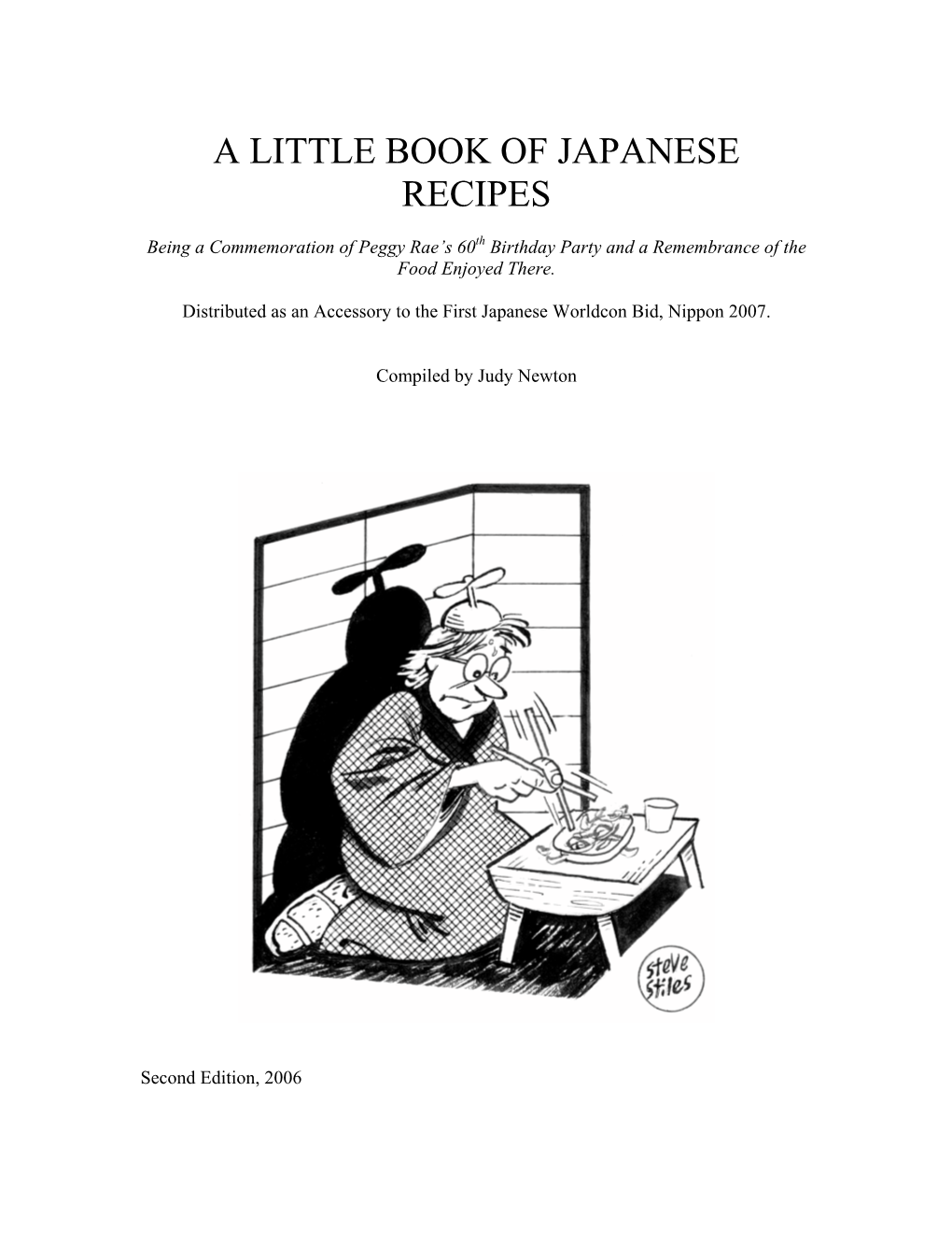 A Little Book of Japanese Recipes