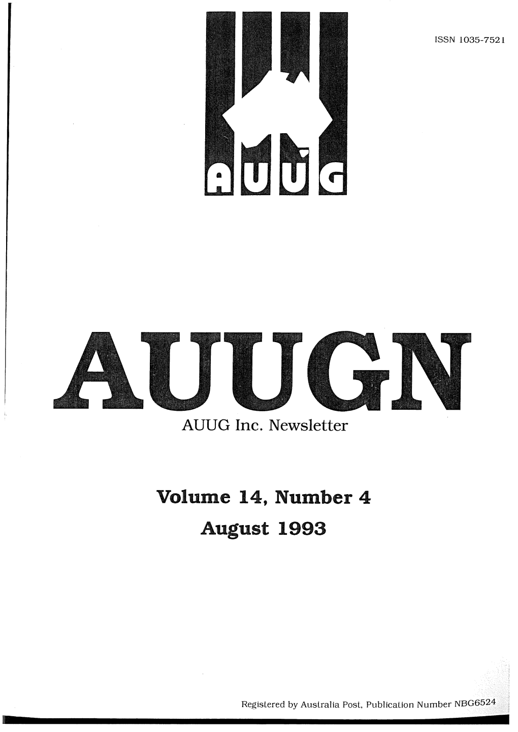 Volume 14, Number 4 August 1993