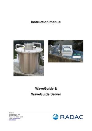 Instruction Manual Waveguide & Waveguide Server