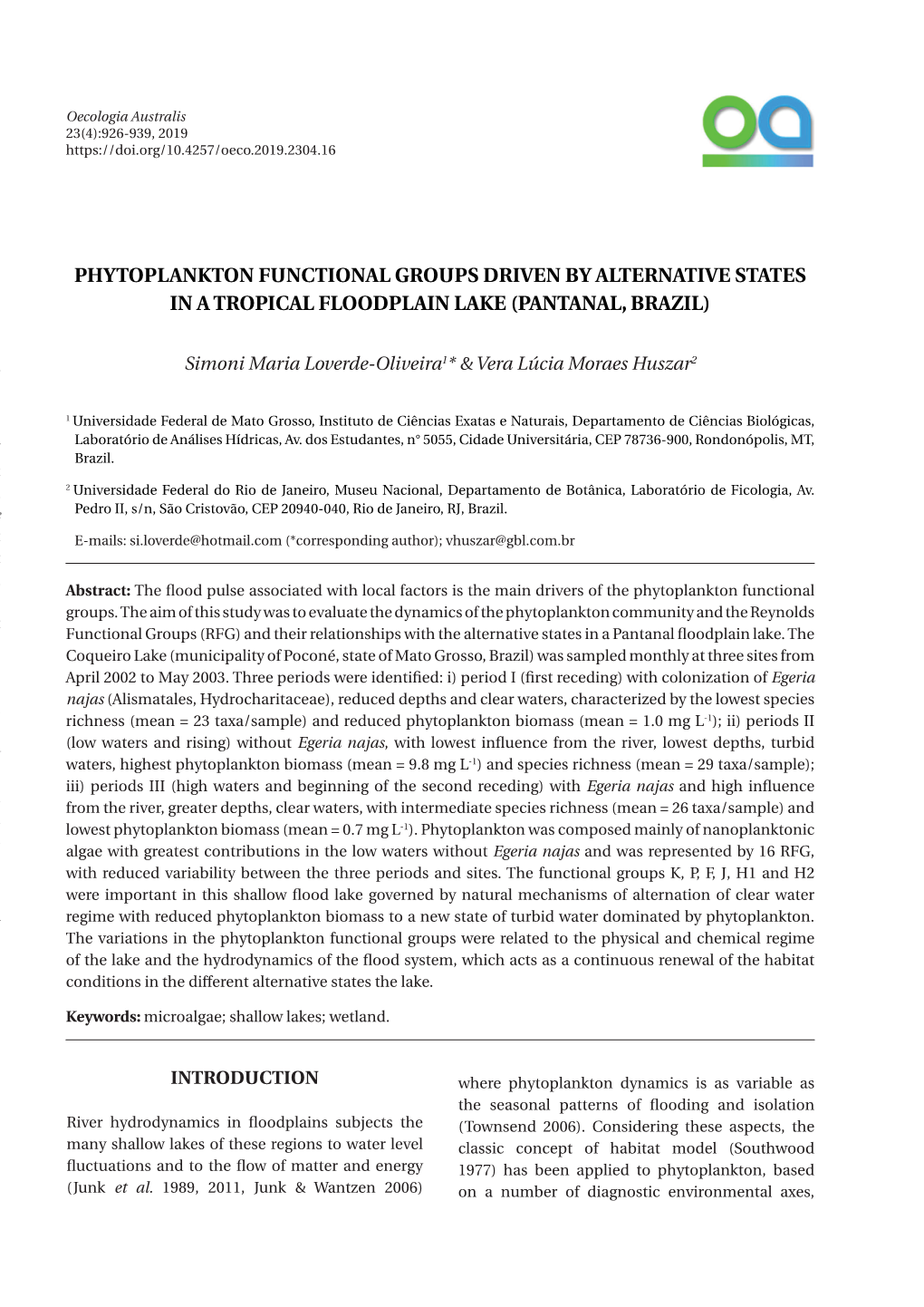 E Edulis ATION PHYTOPLANKTON FUNCTIONAL