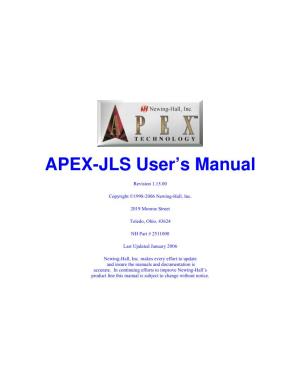 APEX-JLS User's Manual
