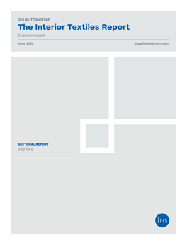 The Interior Textiles Report Supplierinsight