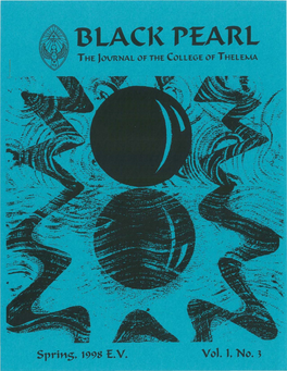 Bp Jornal of College of Thelema V1.X3