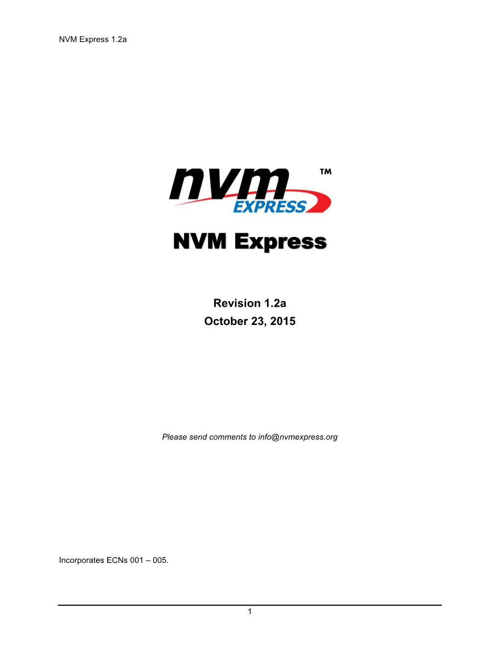 Non-Volatile Memory Express