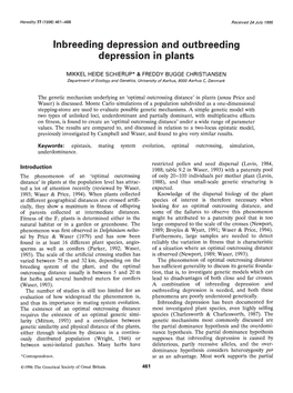 Depression in Plants