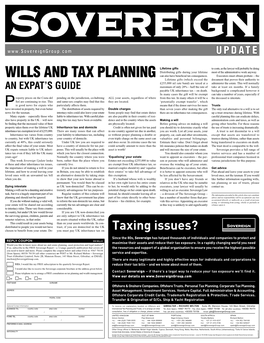 WILLS and TAX PLANNING Can Also Have Beneficial Tax Consequences