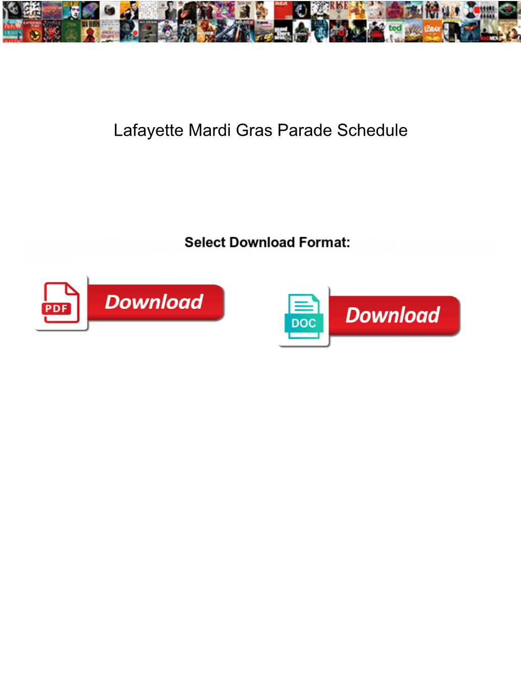 Lafayette Mardi Gras Parade Schedule