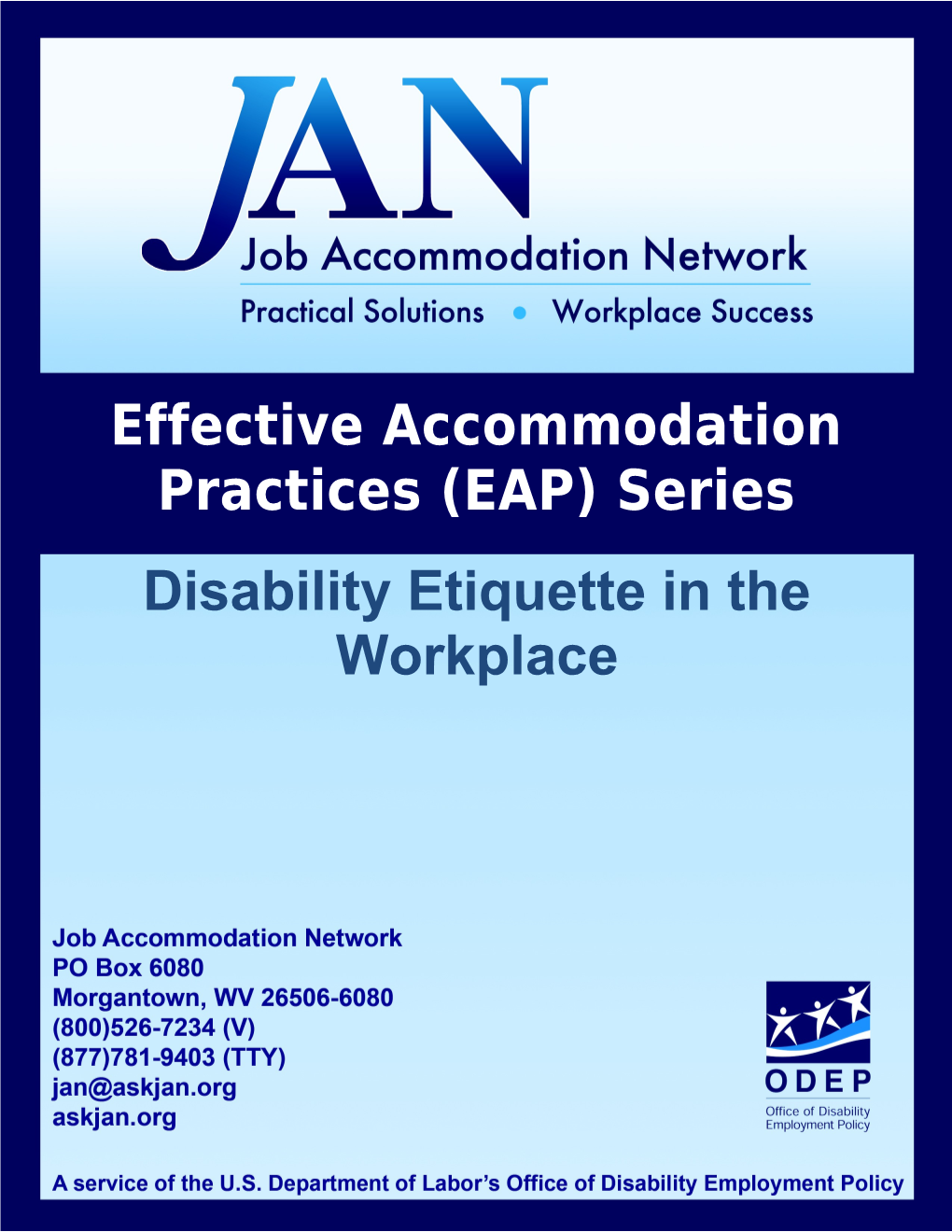 Disability Etiquette in the Workplace